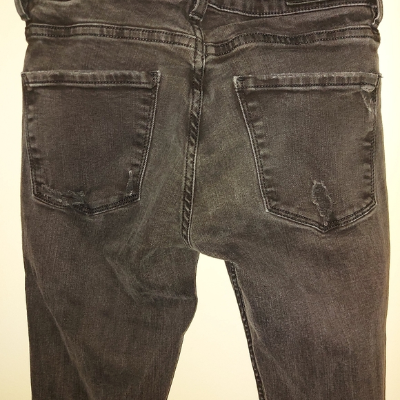 ❣️Zara super skinny ripped black jeans size 4 (#230) - Picture 6 of 7